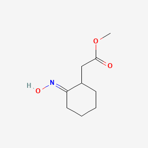 molecular formula C9H15NO3 B2926103 Methyl 2-[2-(hydroxyimino)cyclohexyl]acetate CAS No. 17448-49-6