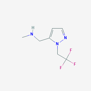 Methyl{[1-(2,2,2-trifluoroethyl)pyrazol-5-yl]methyl}amine
