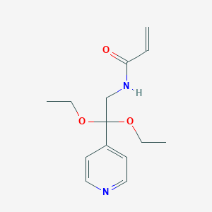 N-(2,2-Diethoxy-2-pyridin-4-ylethyl)prop-2-enamide