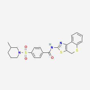 4-((3-methylpiperidin-1-yl)sulfonyl)-N-(4H-thiochromeno[4,3-d]thiazol-2-yl)benzamide