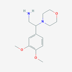 molecular formula C14H22N2O3 B2926127 2-(3,4-二甲氧基苯基)-2-(吗啉-4-基)乙胺 CAS No. 923124-81-6