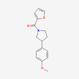 molecular formula C16H17NO3 B2926131 Furan-2-yl(3-(4-methoxyphenyl)pyrrolidin-1-yl)methanone CAS No. 1211214-76-4