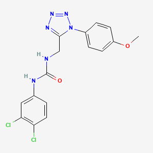 1-(3,4-dichlorophenyl)-3-((1-(4-methoxyphenyl)-1H-tetrazol-5-yl)methyl)urea