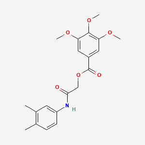 molecular formula C20H23NO6 B2926150 [2-(3,4-Dimethylanilino)-2-oxoethyl] 3,4,5-trimethoxybenzoate CAS No. 386262-08-4