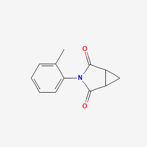 molecular formula C12H11NO2 B2926156 3-(2-Methylphenyl)-3-azabicyclo[3.1.0]hexane-2,4-dione CAS No. 866151-72-6
