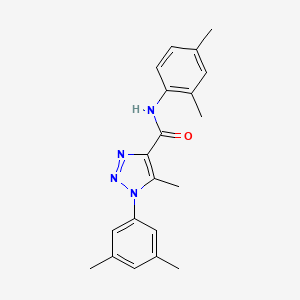 molecular formula C20H22N4O B2926157 N-(2,4-dimethylphenyl)-1-(3,5-dimethylphenyl)-5-methyl-1H-1,2,3-triazole-4-carboxamide CAS No. 866872-34-6