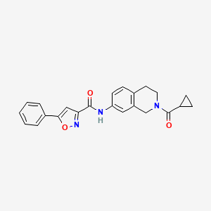 N-(2-(cyclopropanecarbonyl)-1,2,3,4-tetrahydroisoquinolin-7-yl)-5-phenylisoxazole-3-carboxamide