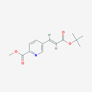 molecular formula C14H17NO4 B2926168 Methyl 5-[(E)-3-[(2-methylpropan-2-yl)oxy]-3-oxoprop-1-enyl]pyridine-2-carboxylate CAS No. 138834-58-9