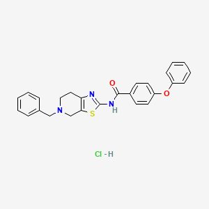 N-(5-benzyl-4,5,6,7-tetrahydrothiazolo[5,4-c]pyridin-2-yl)-4-phenoxybenzamide hydrochloride