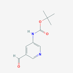 molecular formula C11H14N2O3 B2926177 Tert-butyl (5-formylpyridin-3-yl)carbamate CAS No. 337904-94-6