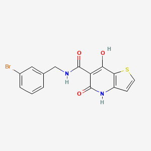 1-[5-(3-fluorophenyl)pyrimidin-2-yl]-N-(3-phenylpropyl)piperidine-3-carboxamide