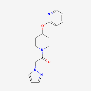 2-(1H-pyrazol-1-yl)-1-(4-(pyridin-2-yloxy)piperidin-1-yl)ethanone