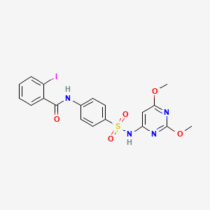 N-{4-[(2,6-dimethoxypyrimidin-4-yl)sulfamoyl]phenyl}-2-iodobenzamide