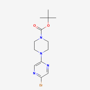 molecular formula C13H19BrN4O2 B2926213 叔丁基 4-(5-溴吡嗪-2-基)哌嗪-1-羧酸酯 CAS No. 622386-08-7