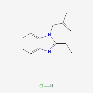 molecular formula C13H17ClN2 B2926289 2-ethyl-1-(2-methylallyl)-1H-benzo[d]imidazole hydrochloride CAS No. 1215621-26-3