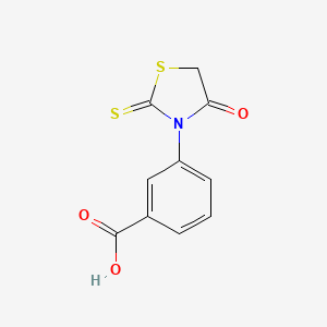 molecular formula C10H7NO3S2 B2926294 3-(4-Oxo-2-thioxothiazolidin-3-yl)benzoic acid CAS No. 259812-55-0