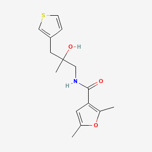 molecular formula C15H19NO3S B2926343 N-[2-hydroxy-2-methyl-3-(thiophen-3-yl)propyl]-2,5-dimethylfuran-3-carboxamide CAS No. 2097890-88-3