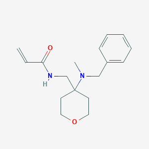 molecular formula C17H24N2O2 B2926354 N-({4-[benzyl(methyl)amino]oxan-4-yl}methyl)prop-2-enamide CAS No. 2411300-59-7