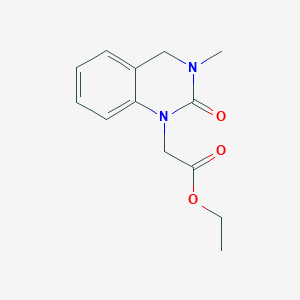 ethyl (3-methyl-2-oxo-3,4-dihydroquinazolin-1(2H)-yl)acetate
