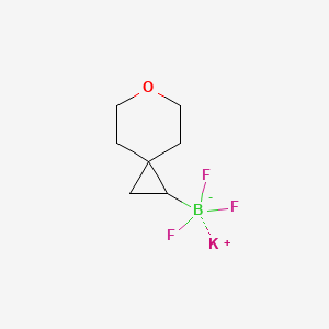 molecular formula C7H11BF3KO B2926418 potassiumtrifluoro({6-oxaspiro[2.5]octan-1-yl})boranuide CAS No. 2542181-73-5
