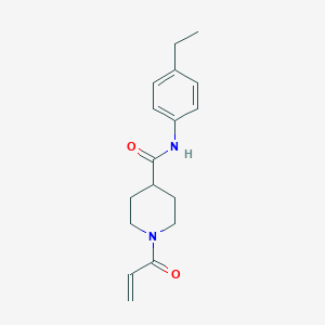 molecular formula C17H22N2O2 B2926430 N-(4-ethylphenyl)-1-(prop-2-enoyl)piperidine-4-carboxamide CAS No. 2361699-65-0