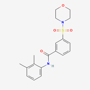 molecular formula C19H22N2O4S B2926462 N-(2,3-dimethylphenyl)-3-(morpholin-4-ylsulfonyl)benzamide CAS No. 566882-35-7