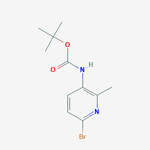 molecular formula C11H15BrN2O2 B2926496 tert-Butyl (6-bromo-2-methylpyridin-3-yl)carbamate CAS No. 1820684-75-0