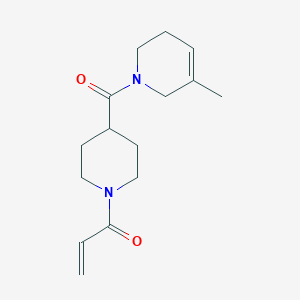B2926499 1-[4-(5-Methyl-3,6-dihydro-2H-pyridine-1-carbonyl)piperidin-1-yl]prop-2-en-1-one CAS No. 2361817-09-4