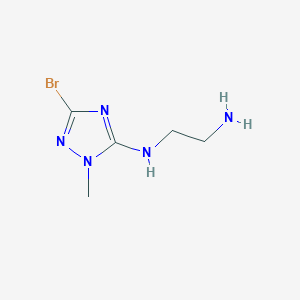 molecular formula C5H10BrN5 B2926528 N-(3-bromo-1-methyl-1H-1,2,4-triazol-5-yl)ethane-1,2-diamine CAS No. 2090208-61-8