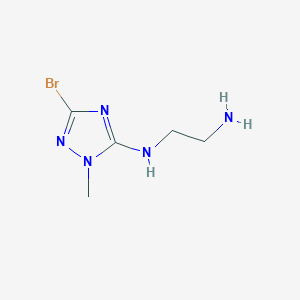 N-(3-bromo-1-methyl-1H-1,2,4-triazol-5-yl)ethane-1,2-diamine