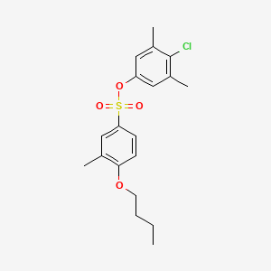 B2926580 4-Chloro-3,5-dimethylphenyl 4-butoxy-3-methylbenzene-1-sulfonate CAS No. 2361866-84-2