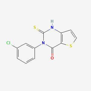 3-(3-chlorophenyl)-2-thioxo-2,3-dihydrothieno[3,2-d]pyrimidin-4(1H)-one