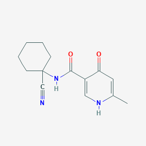 molecular formula C14H17N3O2 B2926596 n-(1-Cyanocyclohexyl)-6-methyl-4-oxo-1,4-dihydropyridine-3-carboxamide CAS No. 1914473-47-4