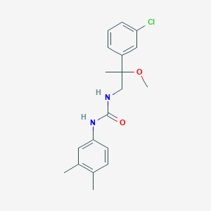 1-(2-(3-Chlorophenyl)-2-methoxypropyl)-3-(3,4-dimethylphenyl)urea
