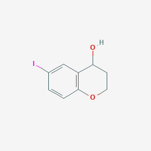 molecular formula C9H9IO2 B2926598 6-碘色满-4-醇 CAS No. 186639-32-7