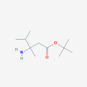 Tert-butyl 3-amino-3,4-dimethylpentanoate