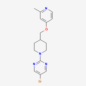B2926612 5-Bromo-2-[4-[(2-methylpyridin-4-yl)oxymethyl]piperidin-1-yl]pyrimidine CAS No. 2379993-79-8