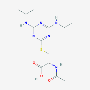 molecular formula C13H22N6O3S B029267 Atrazine mercapturate CAS No. 138722-96-0