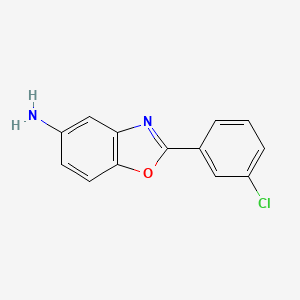 molecular formula C13H9ClN2O B2926737 2-(3-Chlorophenyl)-1,3-benzoxazol-5-amine CAS No. 54995-52-7