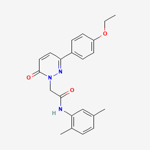 molecular formula C22H23N3O3 B2926791 N-(2,5-dimethylphenyl)-2-[3-(4-ethoxyphenyl)-6-oxo-1,6-dihydropyridazin-1-yl]acetamide CAS No. 942007-64-9