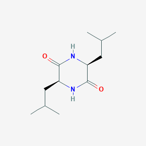 molecular formula C12H22N2O2 B029269 Cyclo(L-leucyl-L-leucyl) CAS No. 952-45-4