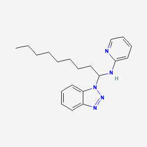 N-[1-(1H-1,2,3-Benzotriazol-1-yl)nonyl]pyridin-2-amine