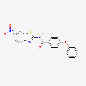 molecular formula C20H13N3O4S B2926914 N-(6-nitro-1,3-benzothiazol-2-yl)-4-phenoxybenzamide CAS No. 314275-44-0