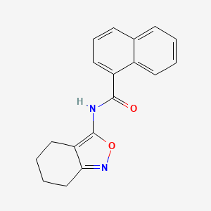 molecular formula C18H16N2O2 B2926918 N-(4,5,6,7-tetrahydrobenzo[c]isoxazol-3-yl)-1-naphthamide CAS No. 946247-07-0