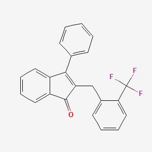 3-phenyl-2-[2-(trifluoromethyl)benzyl]-1H-inden-1-one