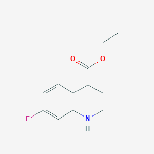 B2926923 Ethyl 7-fluoro-1,2,3,4-tetrahydroquinoline-4-carboxylate CAS No. 2248295-89-6