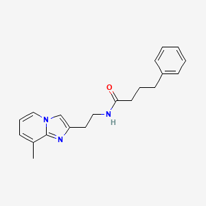 N-(2-(8-methylimidazo[1,2-a]pyridin-2-yl)ethyl)-4-phenylbutanamide