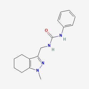 1-((1-methyl-4,5,6,7-tetrahydro-1H-indazol-3-yl)methyl)-3-phenylurea