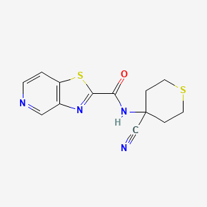 N-(4-Cyanothian-4-yl)-[1,3]thiazolo[4,5-c]pyridine-2-carboxamide