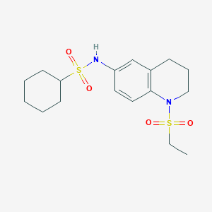 N-(1-(ethylsulfonyl)-1,2,3,4-tetrahydroquinolin-6-yl)cyclohexanesulfonamide